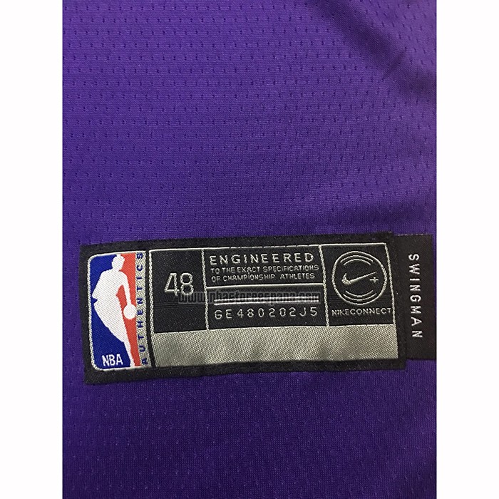 Camiseta Los Angeles Lakers Lebron James NO 23 Statement 2018 Violeta